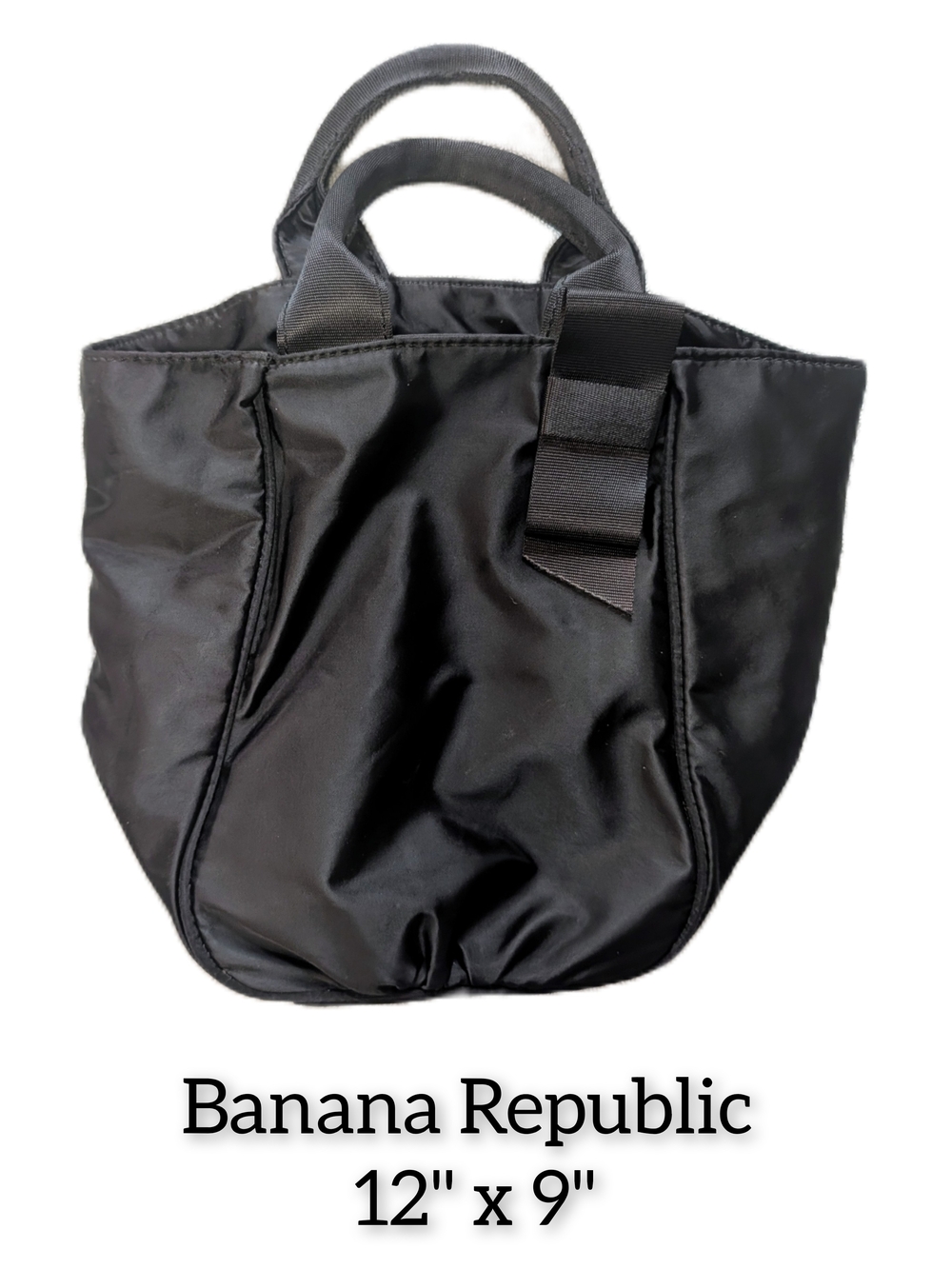 Banana Republic Black Nylon Tote Bag